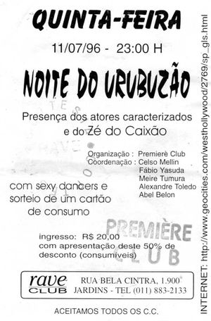 Noite do Urubuzão Humano's poster