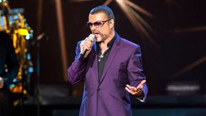George Michael at the BBC's poster