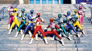 Kyuukyuu Sentai GoGoFive VS Gingaman's poster