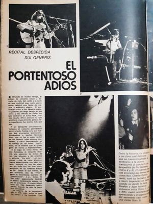Adiós Sui Generis's poster