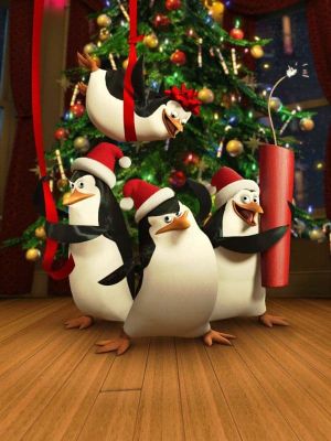 The Madagascar Penguins in a Christmas Caper's poster