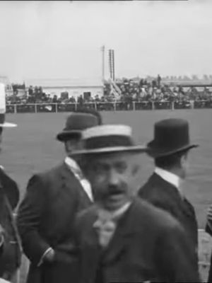 Arthur Mold Bowling to A.N. Hornby's poster