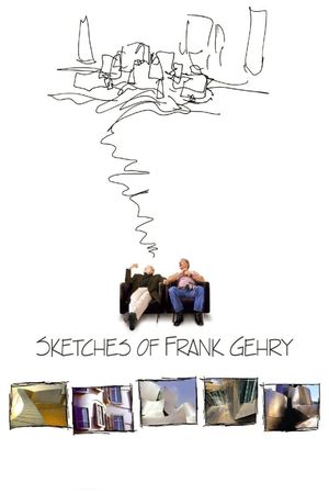 Sketches of Frank Gehry's poster