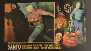 Santo in Anonymous Death Threat's poster