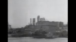 Skyscrapers of New York City, from the North River's poster