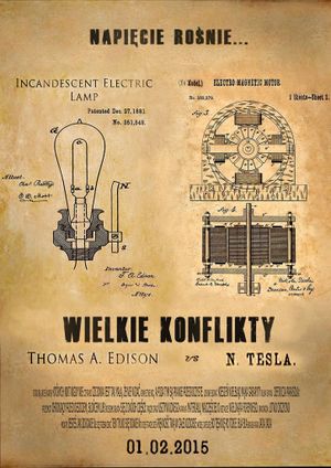 Edison vs Tesla's poster