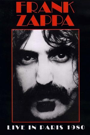 Frank Zappa - Live in Paris 1980's poster