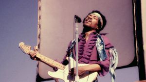 Jimi Hendrix: Live At The Isle Of Wight - Blue Wild Angel's poster