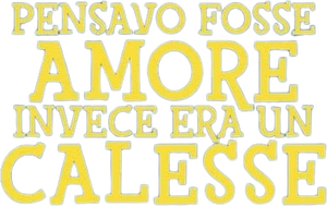 Pensavo fosse amore... invece era un calesse's poster