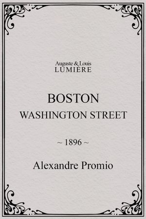 Boston, Washington street's poster
