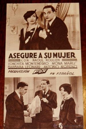 Asegure a su mujer's poster image