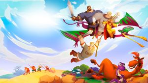 Three heroes and the Navel of the Earth's poster