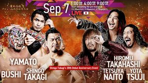 NJPW Shingo Takagi's 20th Debut Anniversary Event's poster