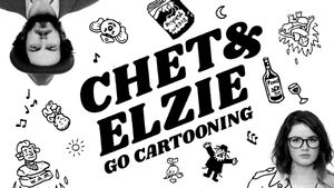 Chet and Elzie Go Cartooning's poster