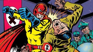Captain Berlin versus Hitler's poster