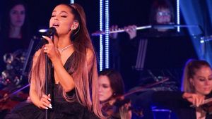 Ariana Grande at the BBC's poster