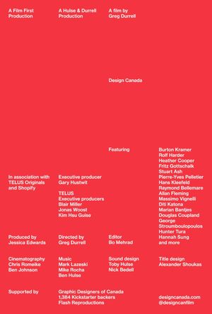 Design Canada's poster