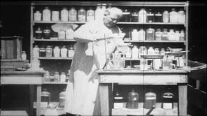 Mr. Edison at Work in His Chemical Laboratory's poster