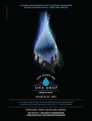 One Night for One Drop: Imagined by Cirque du Soleil's poster