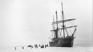 Dr. Mawson in the Antarctic's poster