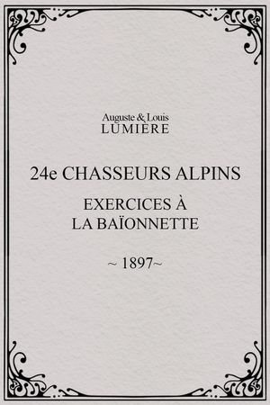 24ème chasseurs alpins : exercices à la baïonnette's poster