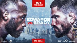 UFC Fight Night 255: Edwards vs. Brady's poster
