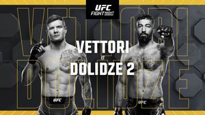 UFC Fight Night 254: Vettori vs. Dolidze 2's poster