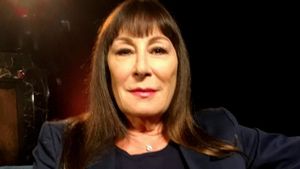 Anjelica Huston on James Joyce: A Shout in the Street's poster