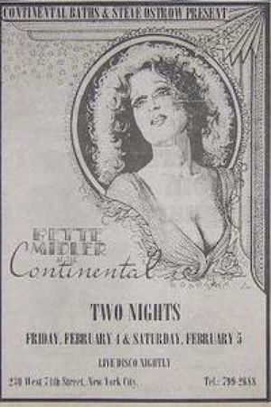 Bette Midler at the Continental Baths's poster