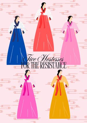 Five Hostesses for the Resistance's poster