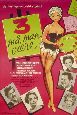 Tre må man være's poster