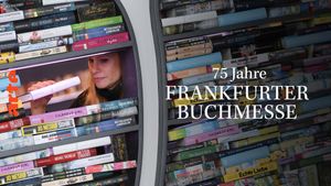 Geist, Geschäft und Party – 75 Jahre Frankfurter Buchmesse's poster