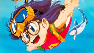 Dr. Slump and Arale-chan: Hoyoyo!! Follow the Rescued Shark...'s poster