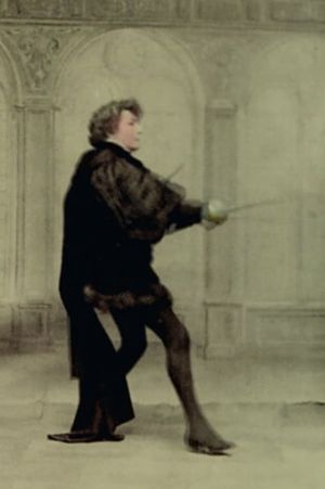 Hamlet. William Shakespeare. Scène du duel jouée par Mme Sarah Bernhardt, M. Pierre Magnier et Mlle Suzanne Seylor's poster