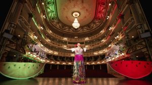 El Grito: Lila Downs at the Macedonio Alcalá Theater, with the Alejandro Díaz Orchestra and the Costumbrista Dance Company's poster