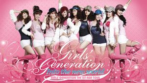 Girls' Generation - 1st Asia Tour: Into the New World's poster