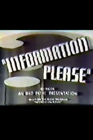 Information Please: Series 1, No. 1's poster