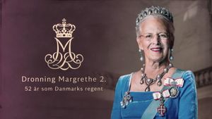 Dronning Margrethe 2. - 52 år som Danmarks regent's poster