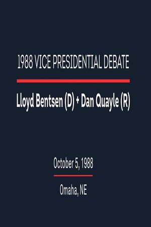 1988 Vice Presidential Debate's poster