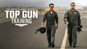 James Corden's Top Gun Training with Tom Cruise's poster