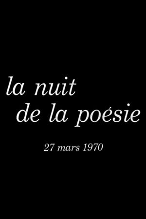 La nuit de la poésie 27 mars 1970's poster