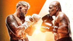 Jake Paul vs. Mike Tyson's poster