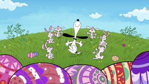 It's the Easter Beagle, Charlie Brown's poster