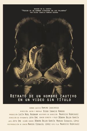 Portrait of a captive man in an untitled video's poster