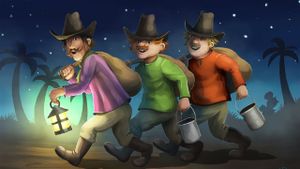 Three Robbers and a Lion's poster
