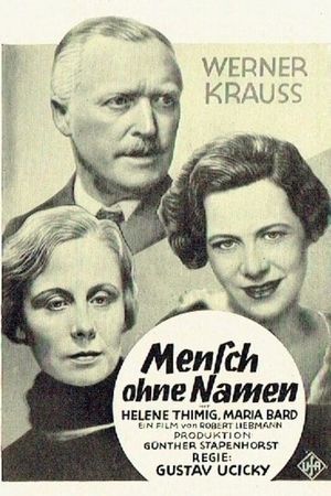 Mensch ohne Namen's poster