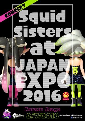 Splatoon - Squid Sisters Concert at Japan Expo 2016's poster