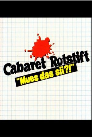 Cabaret Rotstift Mues das sii's poster