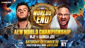 AEW Worlds End's poster