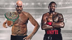 Tyson Fury vs. Dillian Whyte's poster